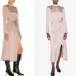 Anine Bing beige long sleeve dress